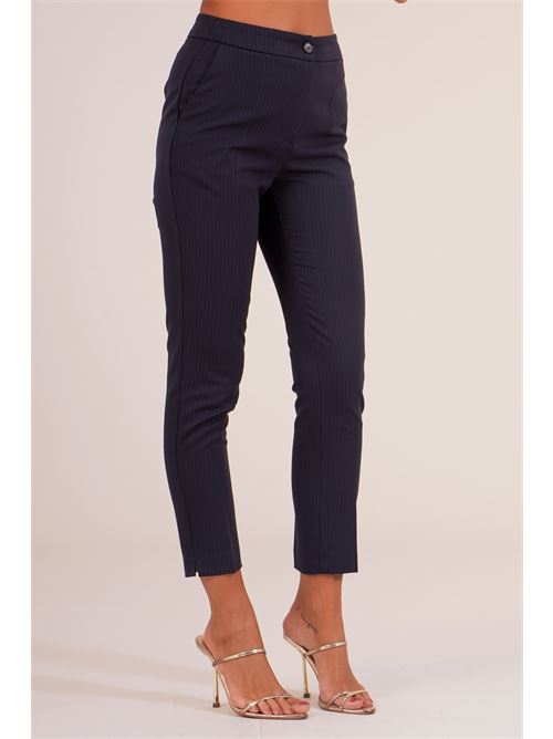 Pantalone gessato elmas phil | 011274BLU